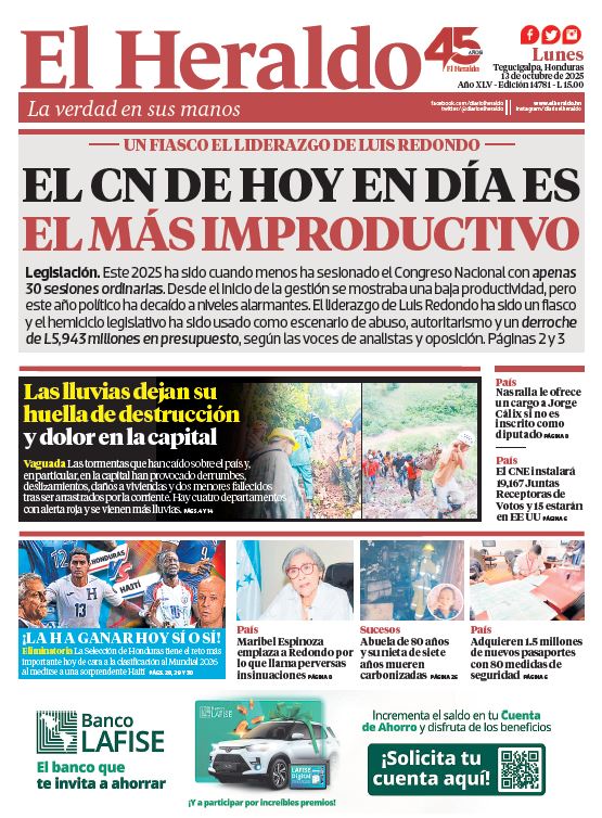 Lunes, 13 de Octubre de 2025