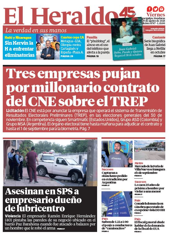 Viernes, 29 de Agosto de 2025
