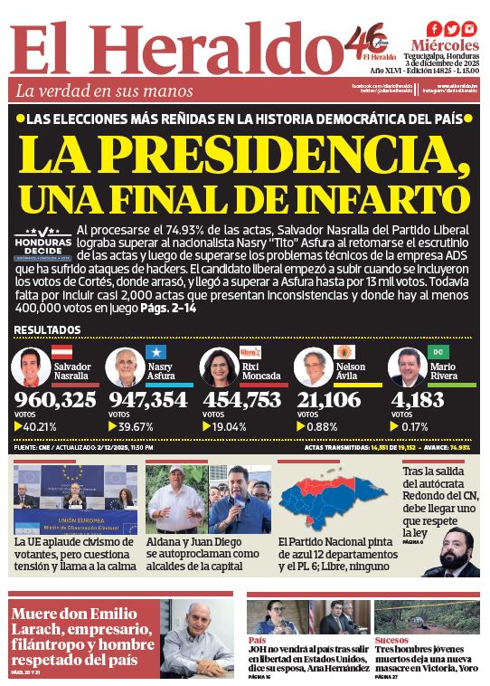 Miércoles, 03 de Diciembre de 2025